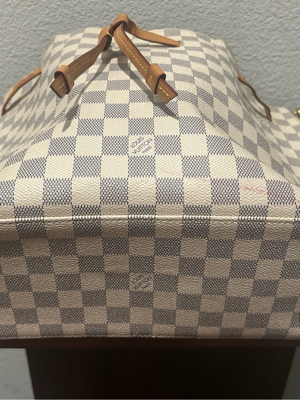 Louis Vuitton Damier Azur Girolata with Vachetta Trim includes Dust bag and COA - Picture 6 of 13